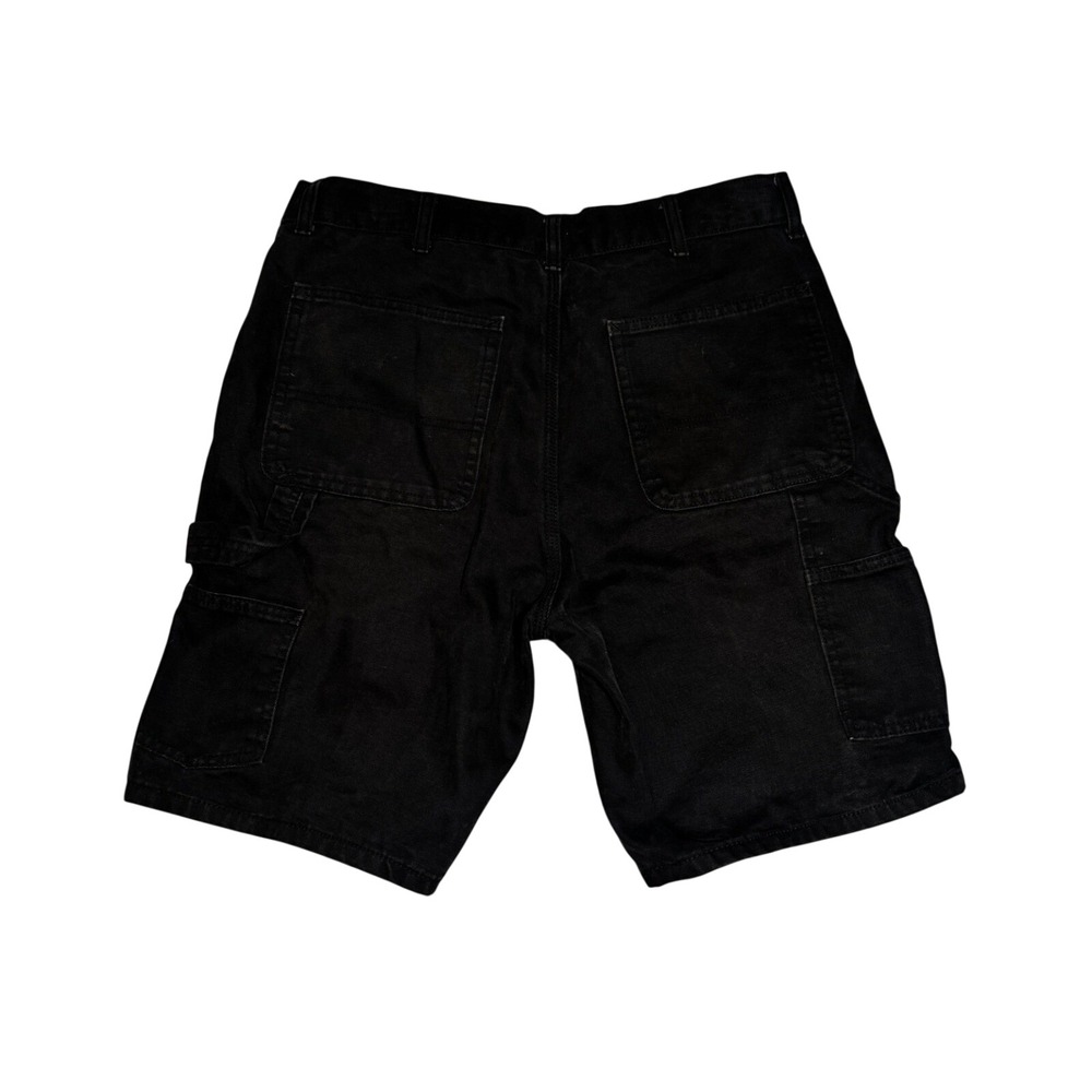 No Boundaries Mens Black‎ Canvas Carpenter Shorts Size 30 Cargo Utility Workwear
